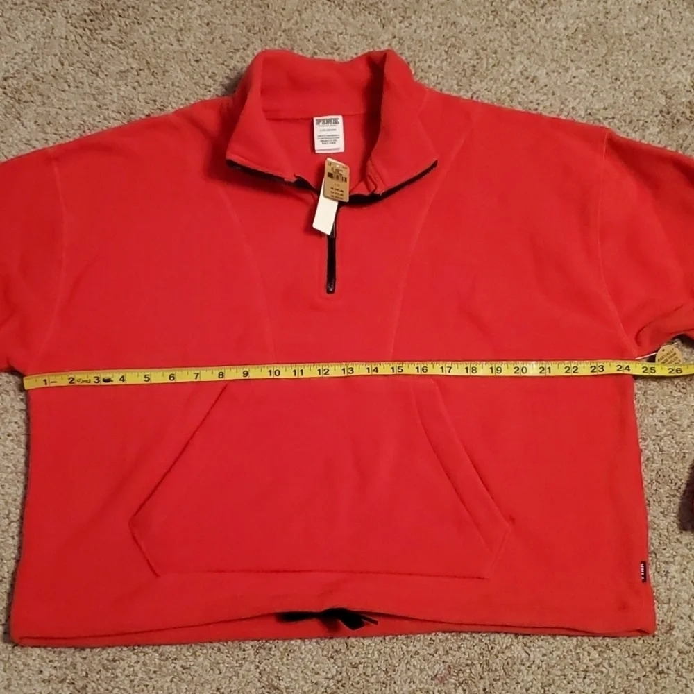Victoria's Secret Pink Fleece Half Zip Sweatshirt - Picture 7 of 11
